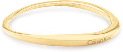 Calvin Klein Brățară solidă de damă din oțel placat cu aur Elongated Drops 35000350