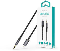DEVIA iPure Series Woven AUX 3, 5mm jack/Lightning audio kábel 1m - fekete - nextelshop
