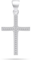 Brilio Silver Pandantiv strălucitor din argint cu pietre de zircon Cruce PT78W