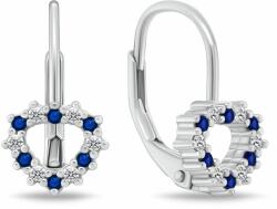 Brilio Silver Lányos ezüst fülbevaló Szív cirkónium kövekkel EA1235WB