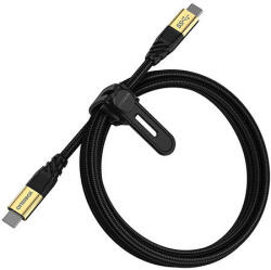 OtterBox Cablu de date OtterBox Premium 2xUSB Type-C 3.2, Gen 1, 1.8m, Negru (78-80212)