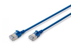 ASSMANN Cablaj subțire RJ45-RJ45, Cat. 6A, F/FTP, AWG 32/7, LSOH, 2 m, albastru (DK-1632-A-020S-B)
