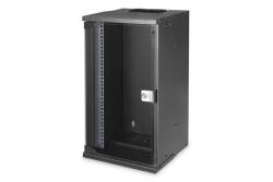 ASSMANN Dulap de rețea montat pe perete 10" 12U, SOHO PRO 595 x 315 x 300 mm, ușă din sticlă, negru, neasamblat, 30 kg (DN-49105)