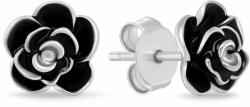 Brilio Silver Ezüst fülbevaló Fekete rózsa EA1240WBC