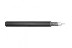 ASSMANN Cablul coaxial DIGITUS RG-6, 75 Ohm, protejat (2x folie + 77% împletitură), Fca, PE, 500 m, negru, bobină (DK-RG6-O-5)