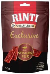 RINTI Singlefleisch Exclusive Snack Ostrich snack pentru caini cu strut 50 g