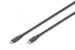 ASSMANN Cablu de conectare din silicon USB-C la USB-C, USB 4 Gen2 20G 8K60Hz 240W, 2 m, negru (AK-300344-020-S)