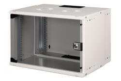 ASSMANN Dulap de rețea montat pe perete 19" 7U, SOHO PRO 370 x 540 x 400 mm, ușă din sticlă, gri, neasamblat, 60 kg (DN-49202)