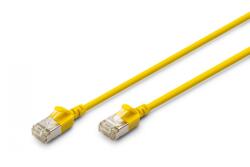 ASSMANN Cablaj patch slim RJ45-RJ45, Cat. 6A, F/FTP, AWG 32/7, LSOH, 1.5 m, galben (DK-1632-A-015S-Y)