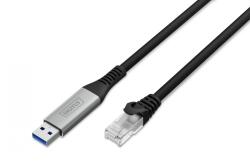 ASSMANN Cablul adaptor USB-A la RJ45 Cat. 6A S/FTP, 1 Gbit/s, USB 3.2 Gen1, LSZH, 3 m (AK-300600-030-S)