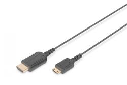 ASSMANN Cablul de conectare HighFlex HDMI 1.4 High Speed 4K30Hz UHD Mini HDMI C/HDMI A M/M, negru, 2 m (DB-330121-020-S)