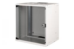 ASSMANN Dulap de rețea montat pe perete 19" 12U, SOHO PRO 595 x 540 x 400 mm, ușă din sticlă, gri, neasamblat, 60 kg (DN-49206)
