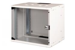 ASSMANN Dulap de rețea montat pe perete 19" 9U, SOHO PRO 460 x 540 x 400 mm, ușă din sticlă, gri, neasamblat, 60 kg (DN-49204)
