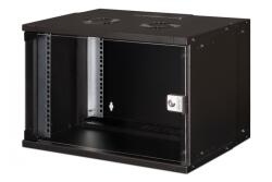 ASSMANN Dulap de rețea montat pe perete 19" 7U, SOHO PRO 370 x 540 x 400 mm, ușă din sticlă, negru, neasamblat, 60 kg (DN-49203)