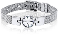 Silvego Acél karkötő négylevelű lóherével KMM111134