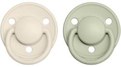 BIBS De Lux Natural Rubber Size 1: 0+ months биберон Ivory / Sage 2 бр