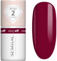 Semilac Easy Off Step 2 gél körömlakk UV / LED-es lámpákhoz árnyalat Cherry Coke 7 ml