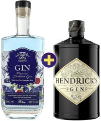 Hendrick's Gin Gin 0, 7l 41, 4% + Saint Aubin Blue Gin 0, 7l 38% szett