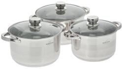 BOHMANN Set oale inox Bohmann, 6 piese, capace sticla, Argintiu (BH 706-375)