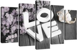 DEGRETS Vászonkép szett DEGRETS 78524, 60 x 100 cm, 5 részes (2x40x20 cm, 2x50x20 cm, 1x60x20 cm) (78524)