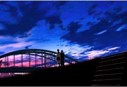  Poszter Anime pár esti séta, 61x90cm, poszter2544, Többszínű (poster2544)