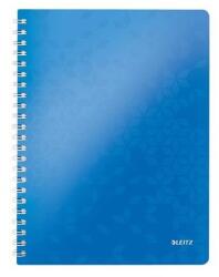 Leitz Wow spirálfüzet, A4, vonalas, 80 lap, kék (E46370036)