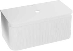 Spectrum Mobilier suspendat cu blat pentru lavoar, Spectrum, Milena , 100 cm, riflat, alb mat (39823)