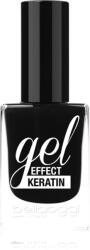 bellaoggi Gel Effect Keratin Nail Polish körömlakk árnyalat Black To Gold 10 ml
