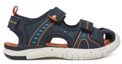 Leaf Fiú szandál, LLJUN101R, Levélminta, Textil, 32 EU, Sötétkék (0000305304919_32)