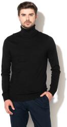 JACK & JONES Jack & Jones, Emil finomkötött garbónyakú pulóver, Fekete, XL (12157417-BLACK-XL)
