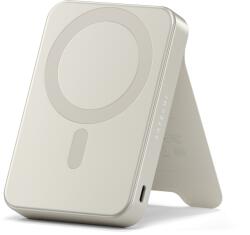 Satechi Qi2 10K Magsafe Powerbank állvánnyal - Homokszínű - smartdiszkont