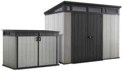 Keter Duotech Max szett Artisan 9x7 kerti ház + Grande Store tárolódoboz