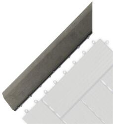 G21 Incana átvezető profil a WPC burkolócsempékhez, 38, 5 x 7, 5 cm sarok (bal) (PRL3LL)