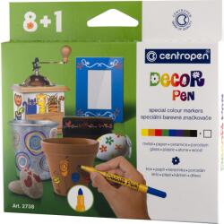 Centropen Filctoll készlet Centropen Decor Pen 2738, UV álló, kerek hegy 1, 5mm, 9 db