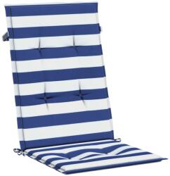 vidaXL Magas háttámla párna készlet vidaXL, 2 db, kék-fehér csíkos, textil, 120 x 50 x 3 cm, 0, 75 kg (361253)