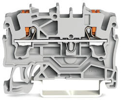Wago 2 vezetékes átmenő sorkapocs nyomógombbal 2, 5 mm2, piros (2202-1203) (2202-1203)