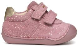 GEOX Geox, Tépőzáras nyersbőr sneaker mintával, Púderrózsaszín, 18 EU (B9440B007NFC8233-18)
