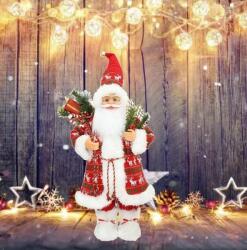 ProCart Figurina Mos Craciun Procart Imbracaminte Caciula si Accesorii 30Cm Alb-Rosu (SANTA30WHITE) Figurina