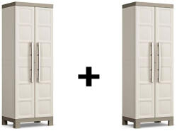 Keter 2db Zárható műanyag szekrény Excellence High 4 állítható polccal AKCIÓS