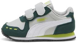 PUMA Puma, Cabana Racer SL 20 tépőzáras műbőr sneaker, Világosszürke, Tengerzöld, Pisztáciazöld, 27 EU (383731-19-9)