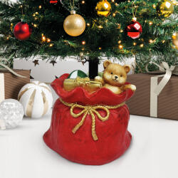 Karácsonyfatalp - mikulászsák - műkő - 41, 5 x 31 x 42, 5 cm (58592) - tipparuhaz