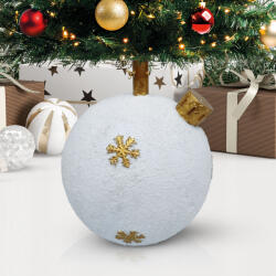  Karácsonyfatalp - gömbdísz - műkő - 41 x 41 x 47 cm (58593)