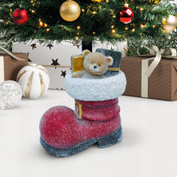  Karácsonyfatalp - csizma - műkő - 35, 5 x 22, 4 x 45, 5 cm (58594) - tipparuhaz