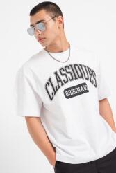 Only & Sons Only & Sons, Kerek nyakú mintás póló, Fekete, Fehér, S (22029023-WHITE-S)