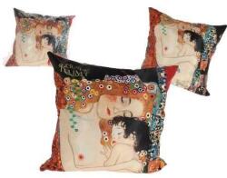 CARMANI Párna 45x45cm, polyester, Klimt Anya gyermekével, többszínű (ZV-59__758____76928)