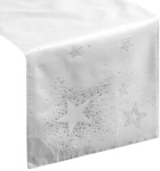 Eurofirany Livvi terítő, Eurofirany, 35x180 cm, fehér/ezüst (1172304)