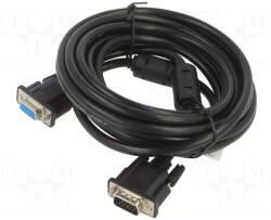 Lanberg VGA hosszabbító kábel M/F 5m (CA-VGAC-10CC-0050-B+) (CA-VGAC-10CC-0050-B+)