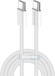 ColorWay USB 2.0 Type C Összekötő Szürke 1m CW-CBPDCC061-GR (CW-CBPDCC061-GR)