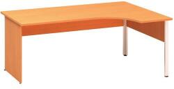 Alfa Office Alfa 100 ergo irodai asztal, 180 x 120 x 73, 5 cm, jobbos kivitel, bükk Bavaria mintázat