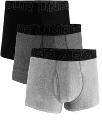 Under Armour Perf Tech Solid 3in 3Pack Steel Heather Férfiboxeralsó L